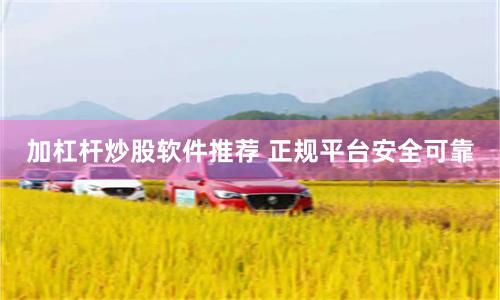 加杠杆炒股软件推荐 正规平台安全可靠